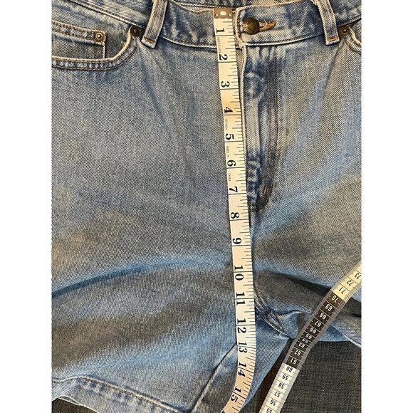 Vintage Lauren Jeans Co. Light Wash Jean Shorts Sz 10 - Picture 7 of 9